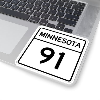 MN-91 1948 (Minnesota) (Road Sign) STICKER Vinyl Kiss-Cut Decal