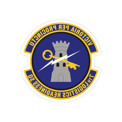 7th Logistics Readiness Squadron (U.S. Air Force) REVERSE PRINT Transparent STICKER-6" × 6"-The Sticker Space