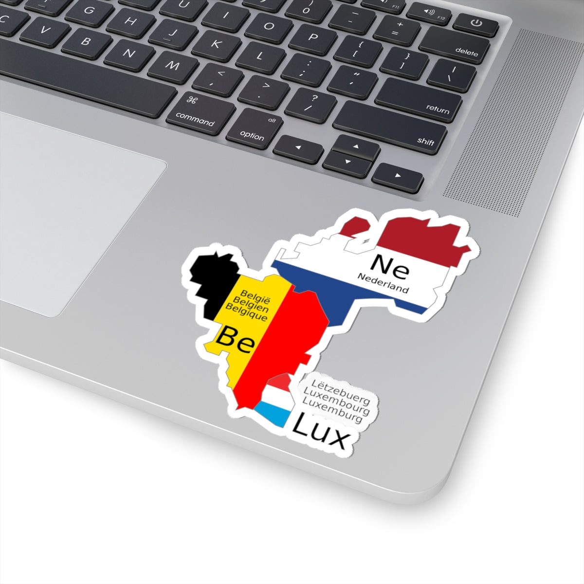 Benelux schematic map (Belgium) STICKER Vinyl Kiss-Cut Decal