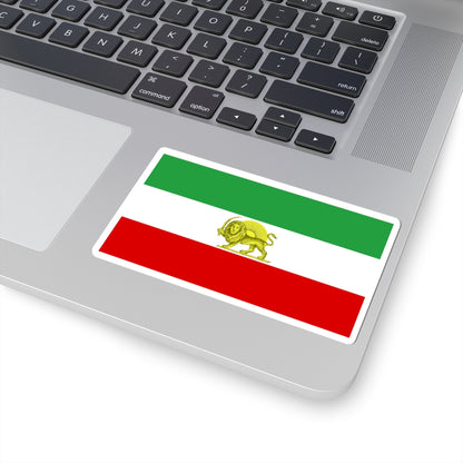 Lion and Sun Tricolor Flag (Iran) STICKER Vinyl Kiss-Cut Decal