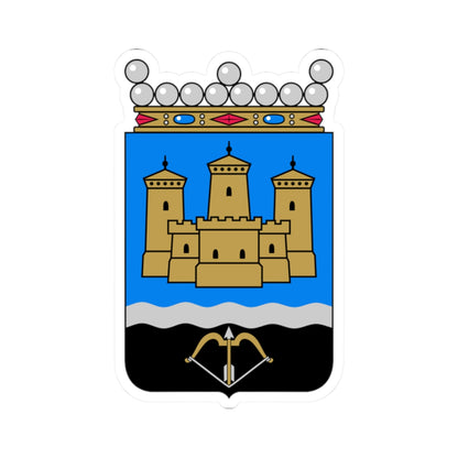 Savonlinna.vaakuna (Finland) (Coat of Arms) STICKER Vinyl Kiss-Cut Decal