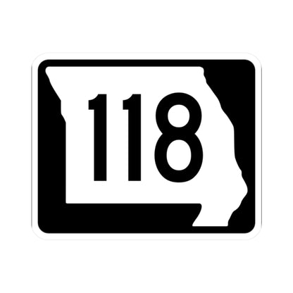 MO-118 (Missouri) (Road Sign) STICKER Vinyl Kiss-Cut Decal