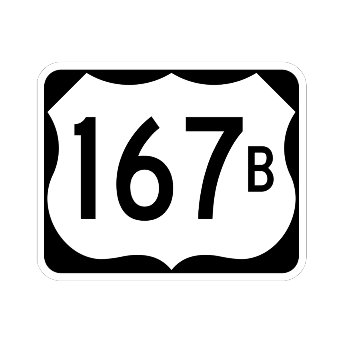 US 167B (Arkansas) (Road Sign) STICKER Vinyl Kiss-Cut Decal