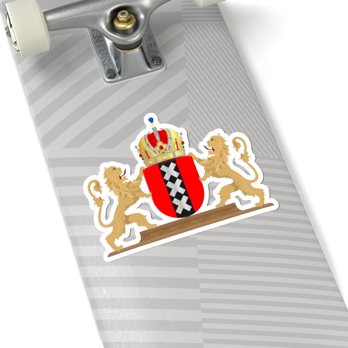 Amsterdam wapen 1898 (Netherlands) (Coat of Arms) STICKER Vinyl Kiss-Cut Decal