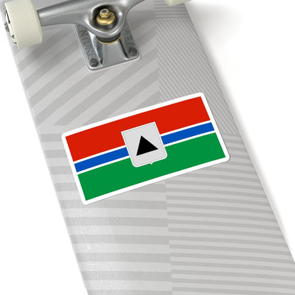 Flag of Magnitogorsk Chelyabinsk oblast 1998 (Russia) STICKER Vinyl Kiss-Cut Decal