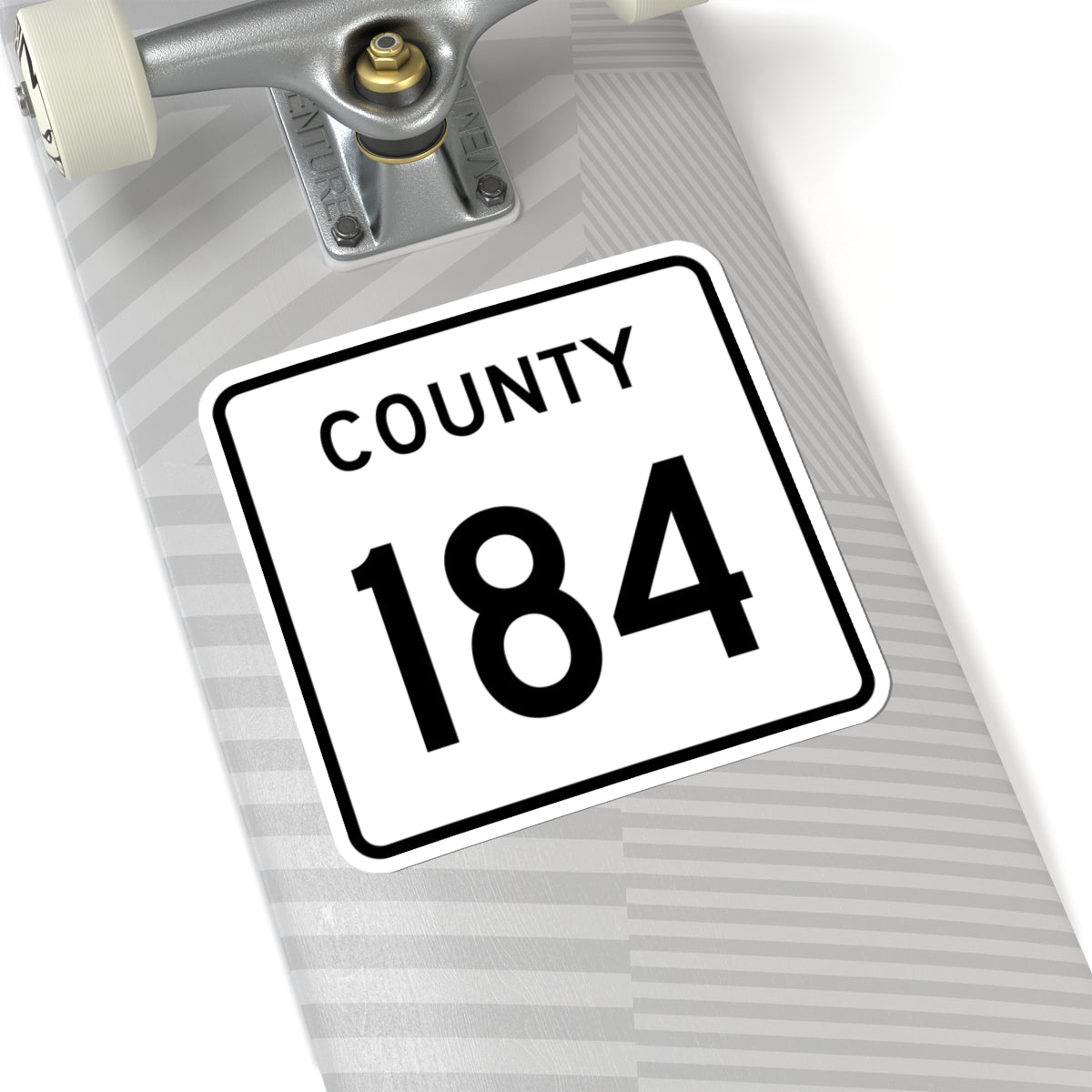 County 184 square (Minnesota) (Road Sign) STICKER Vinyl Kiss-Cut Decal