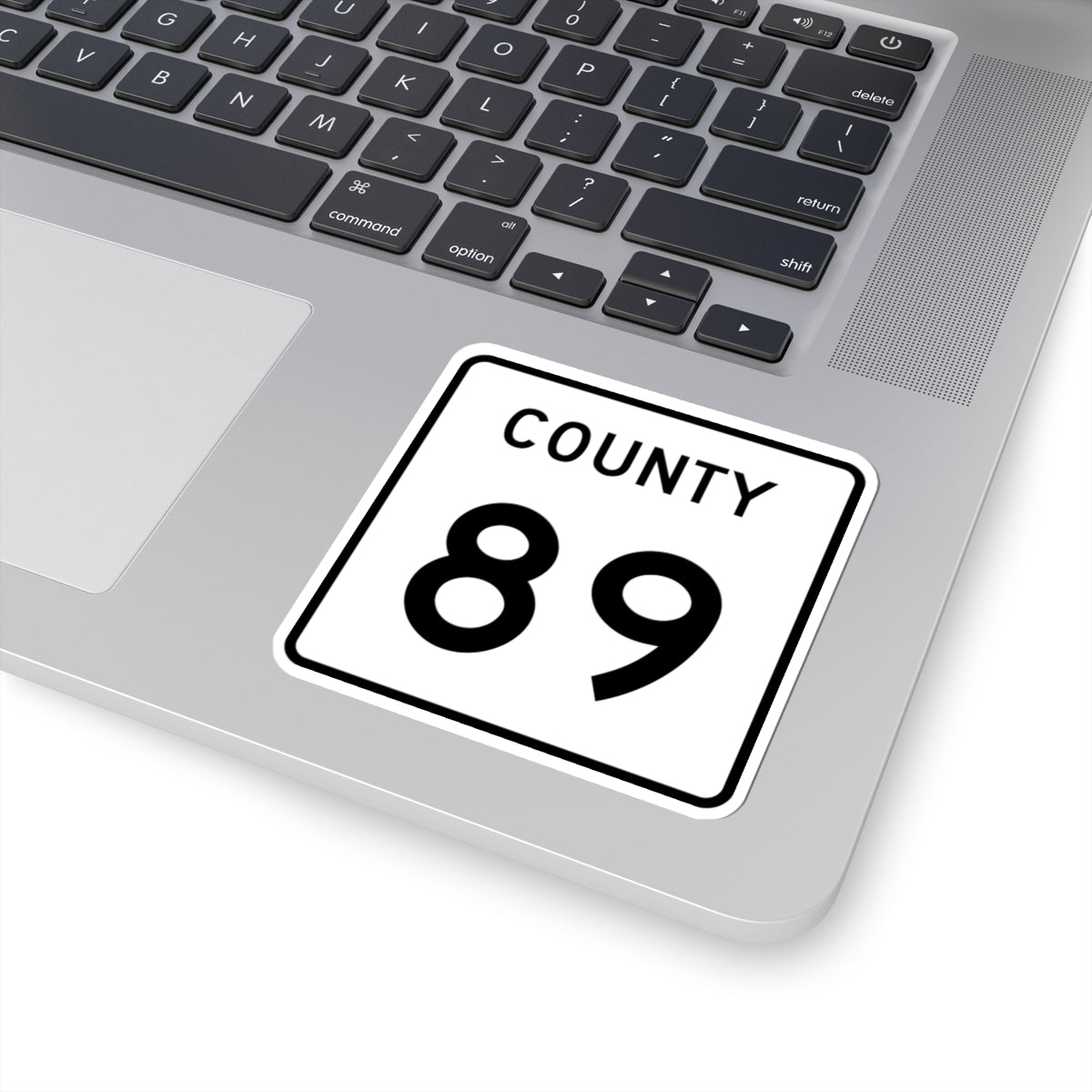 County 89 square (Minnesota) (Road Sign) STICKER Vinyl Kiss-Cut Decal
