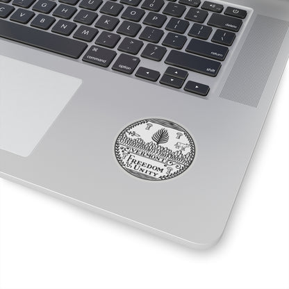 Seal of Vermont BW - STICKER Vinyl Kiss-Cut Decal