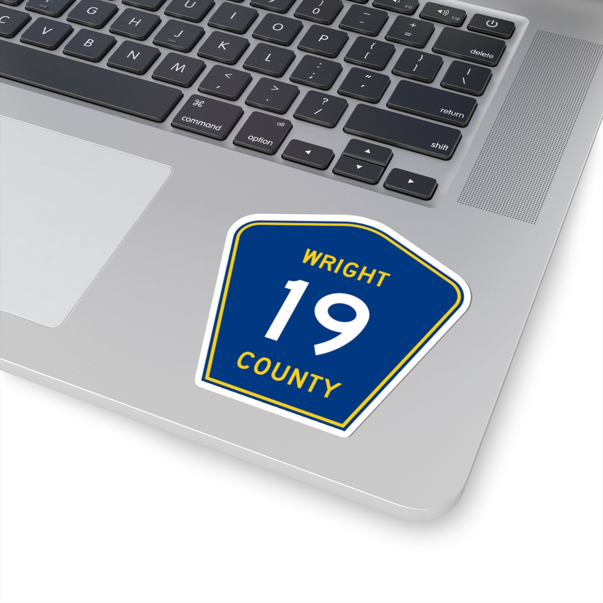 Wright County Route 19 (Minnesota) (Road Sign) STICKER Vinyl Kiss-Cut Decal