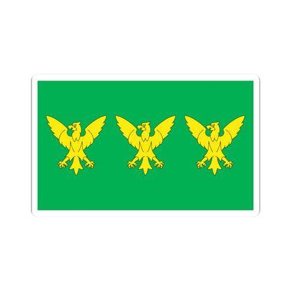 Flag of Caernarfonshire (United Kingdom) STICKER Vinyl Kiss-Cut Decal
