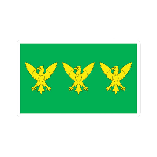 Flag of Caernarfonshire (United Kingdom) STICKER Vinyl Kiss-Cut Decal