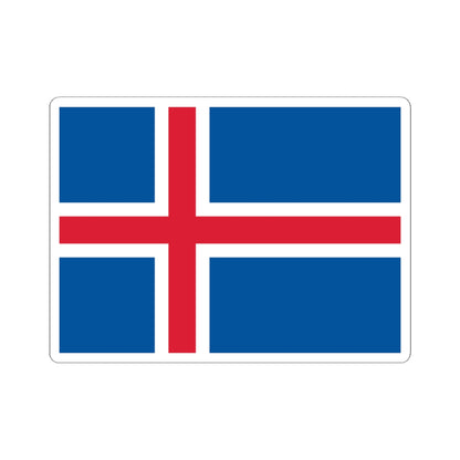Flag of Iceland (Iceland) STICKER Vinyl Kiss-Cut Decal