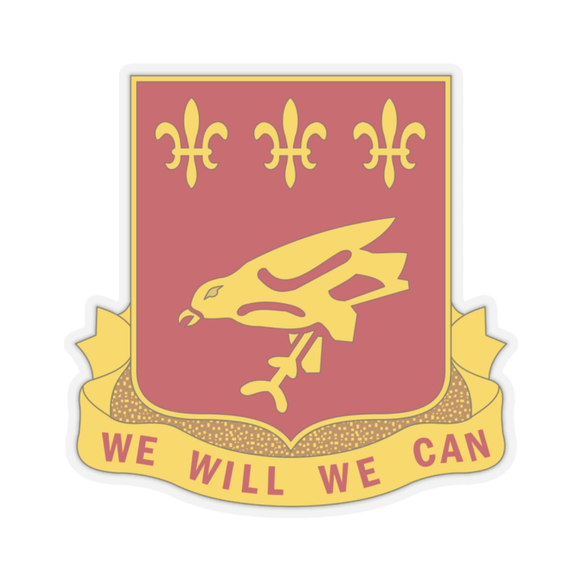 907 Airborne Field Artillery Battalion (U.S. Army) STICKER Vinyl Kiss-Cut Decal