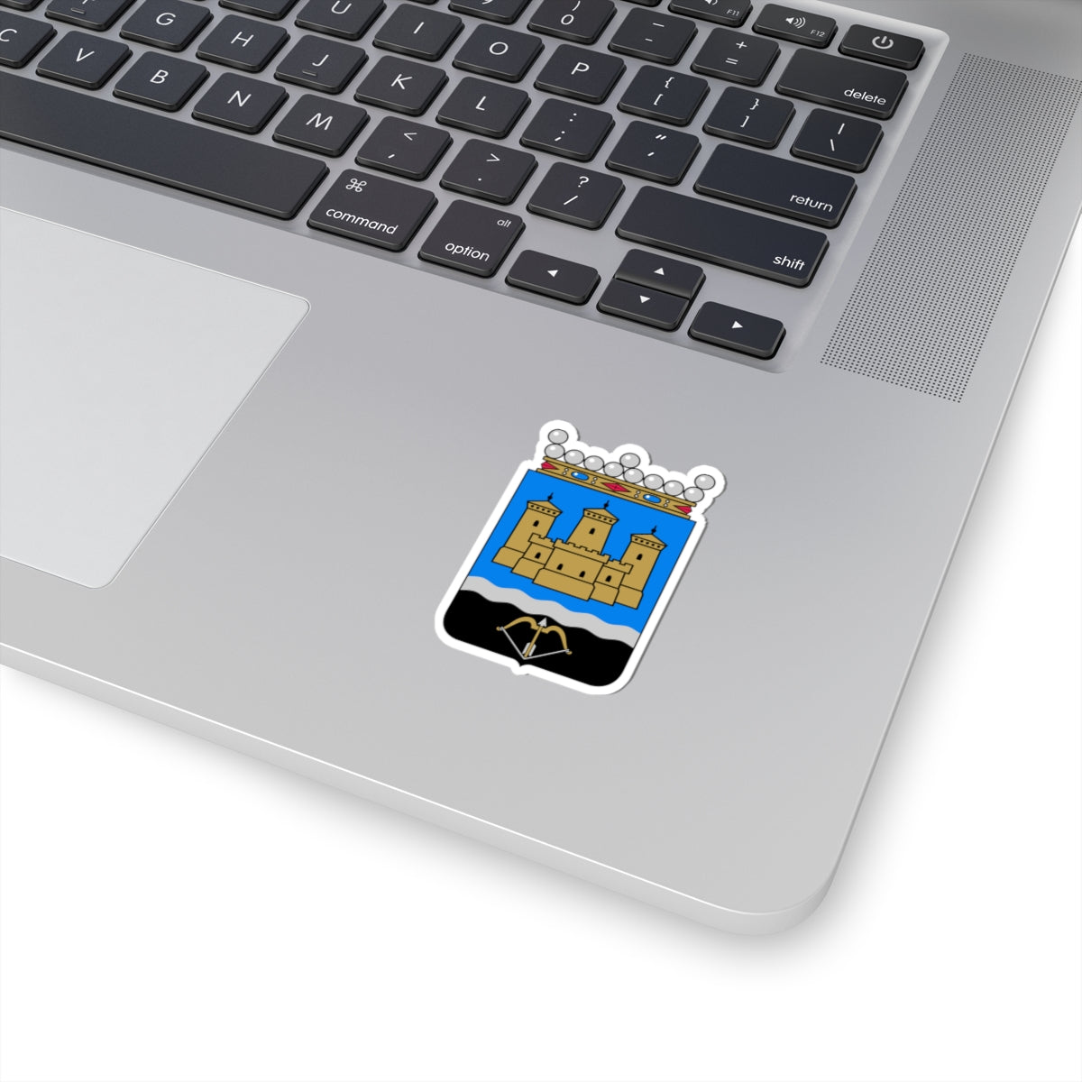 Savonlinna.vaakuna (Finland) (Coat of Arms) STICKER Vinyl Kiss-Cut Decal