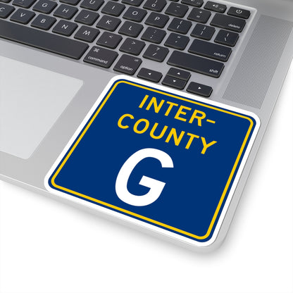 Inter County Route G MN (Minnesota) (Road Sign) STICKER Vinyl Kiss-Cut Decal