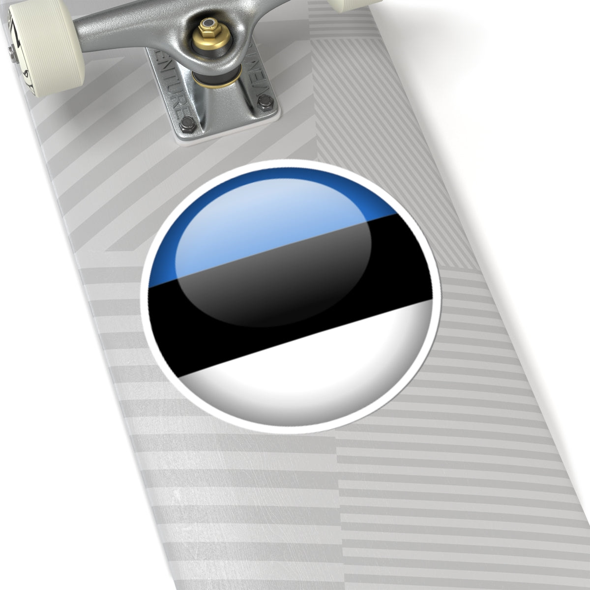 Flag orb Estonia (Estonia) STICKER Vinyl Kiss-Cut Decal