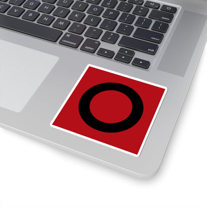CHE Bezirk March Flag (Switzerland) STICKER Vinyl Kiss-Cut Decal