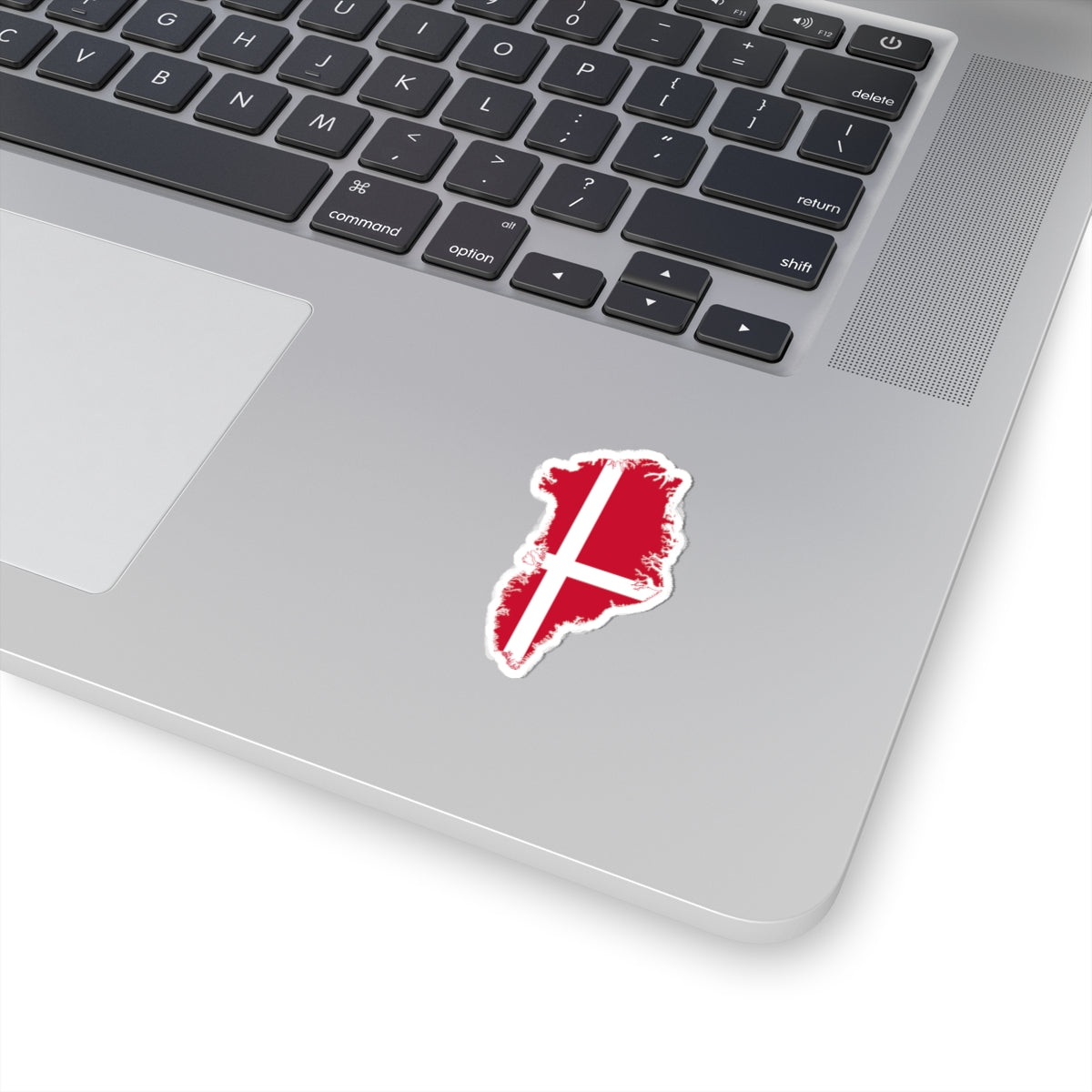 Flag map of Greenland Denmark (Denmark) STICKER Vinyl Kiss-Cut Decal
