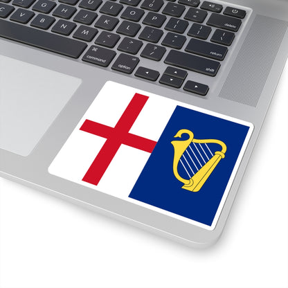 Flag of the Commonwealth 1649-1651 (England) STICKER Vinyl Kiss-Cut Decal
