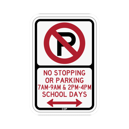 PBOT Road sign P1400D (Oregon) (Road Sign) STICKER Vinyl Kiss-Cut Decal
