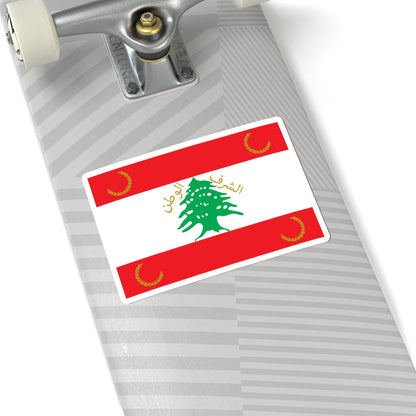 Flag of the Lebanese Armed Forces Front (Lebanon) STICKER Vinyl Kiss-Cut Decal