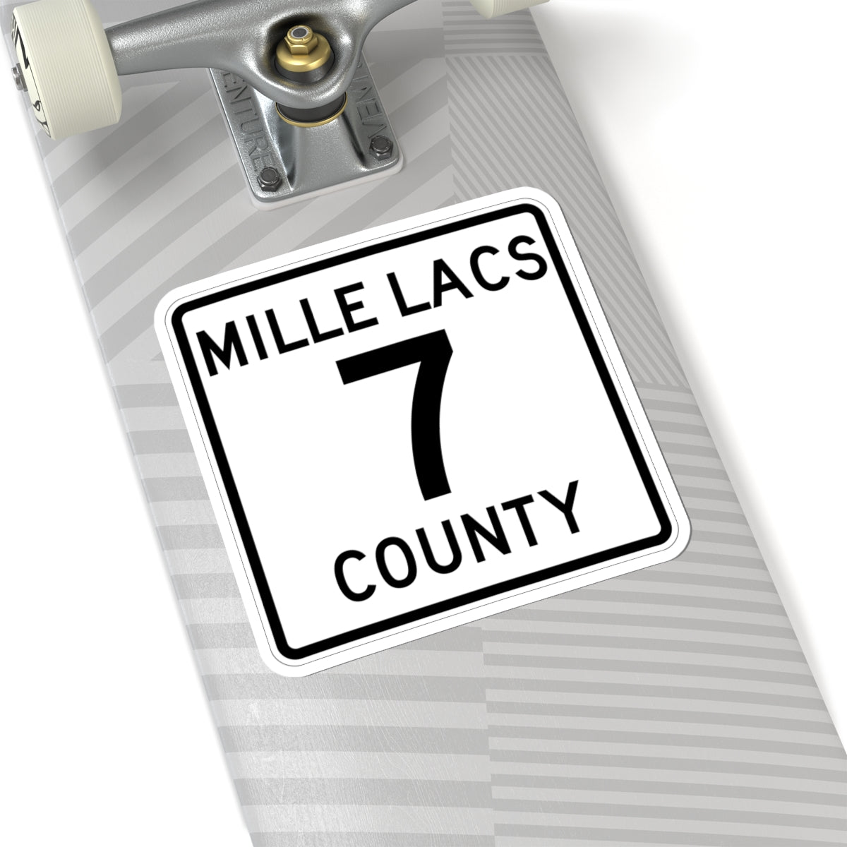 Mille Lacs County 7 MN (Minnesota) (Road Sign) STICKER Vinyl Kiss-Cut Decal