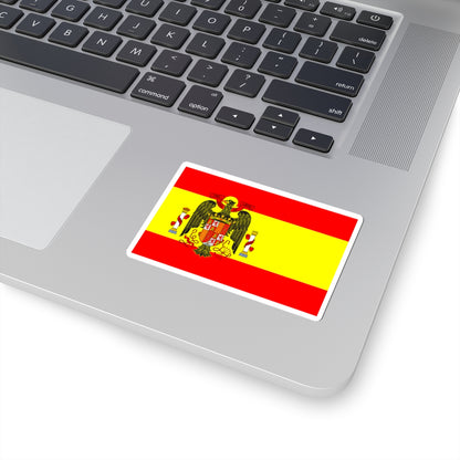 Flag of Spain under Franco (Spain) STICKER Vinyl Kiss-Cut Decal