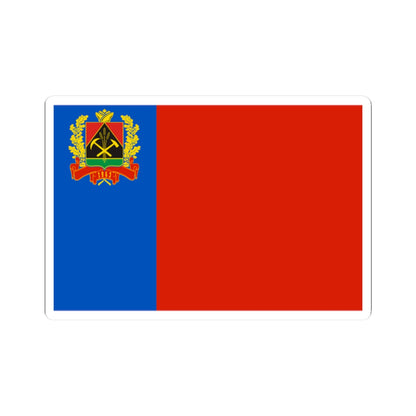 Flag of Kemerovo oblast 2003 (Russia) STICKER Vinyl Kiss-Cut Decal