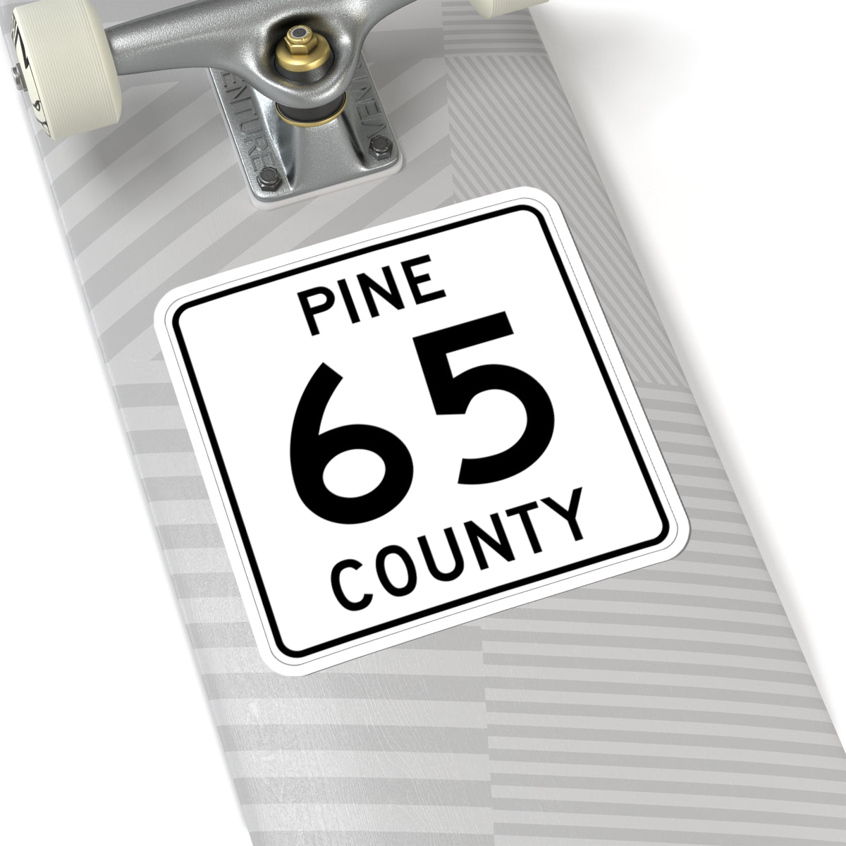 Pine County Route 65 MN (Minnesota) (Road Sign) STICKER Vinyl Kiss-Cut Decal