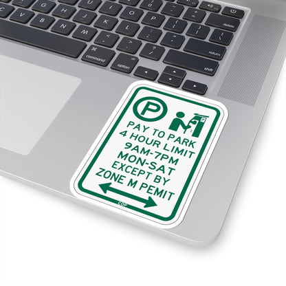 PBOT Road sign P4426D (Oregon) (Road Sign) STICKER Vinyl Kiss-Cut Decal