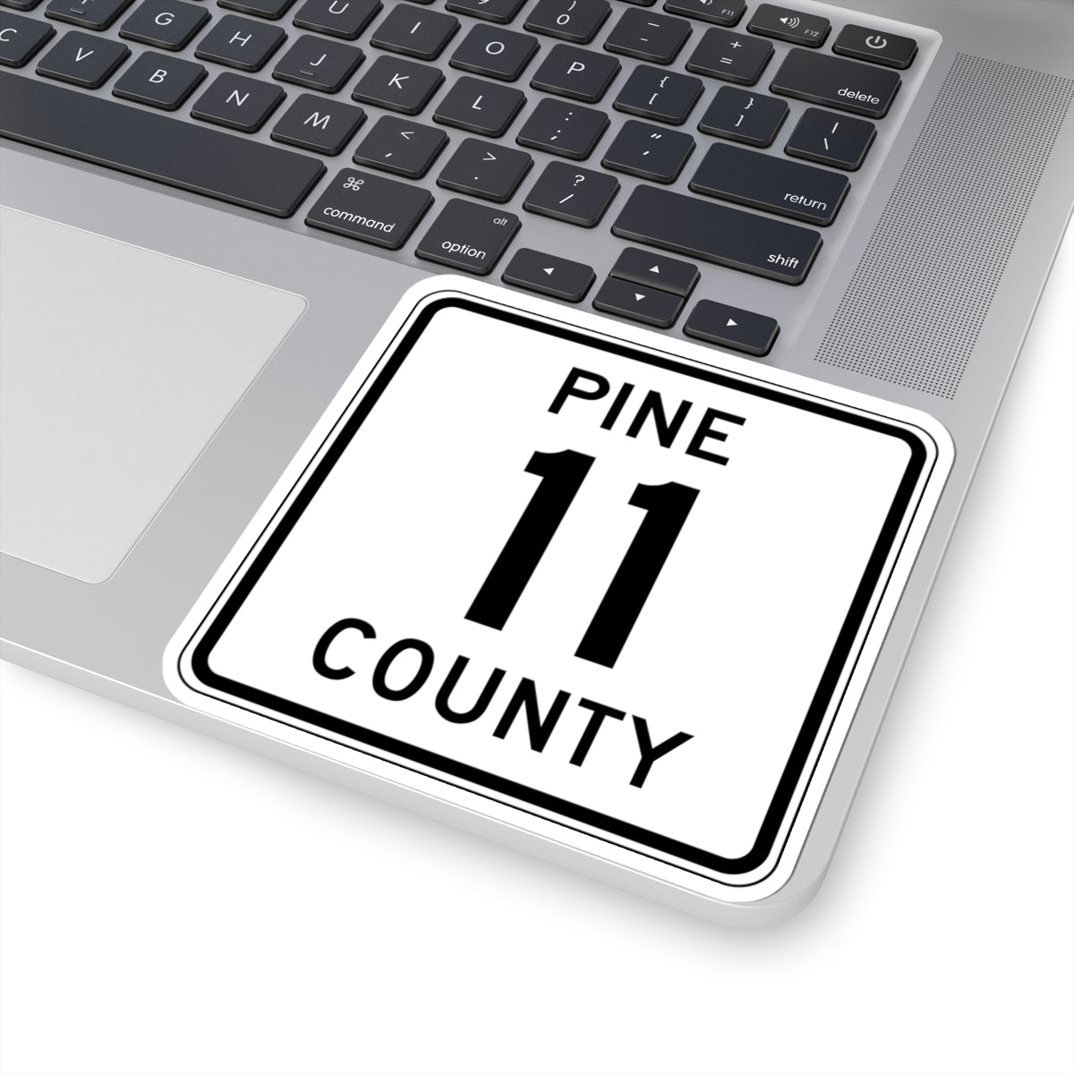 Pine County Route 11 MN (Minnesota) (Road Sign) STICKER Vinyl Kiss-Cut Decal