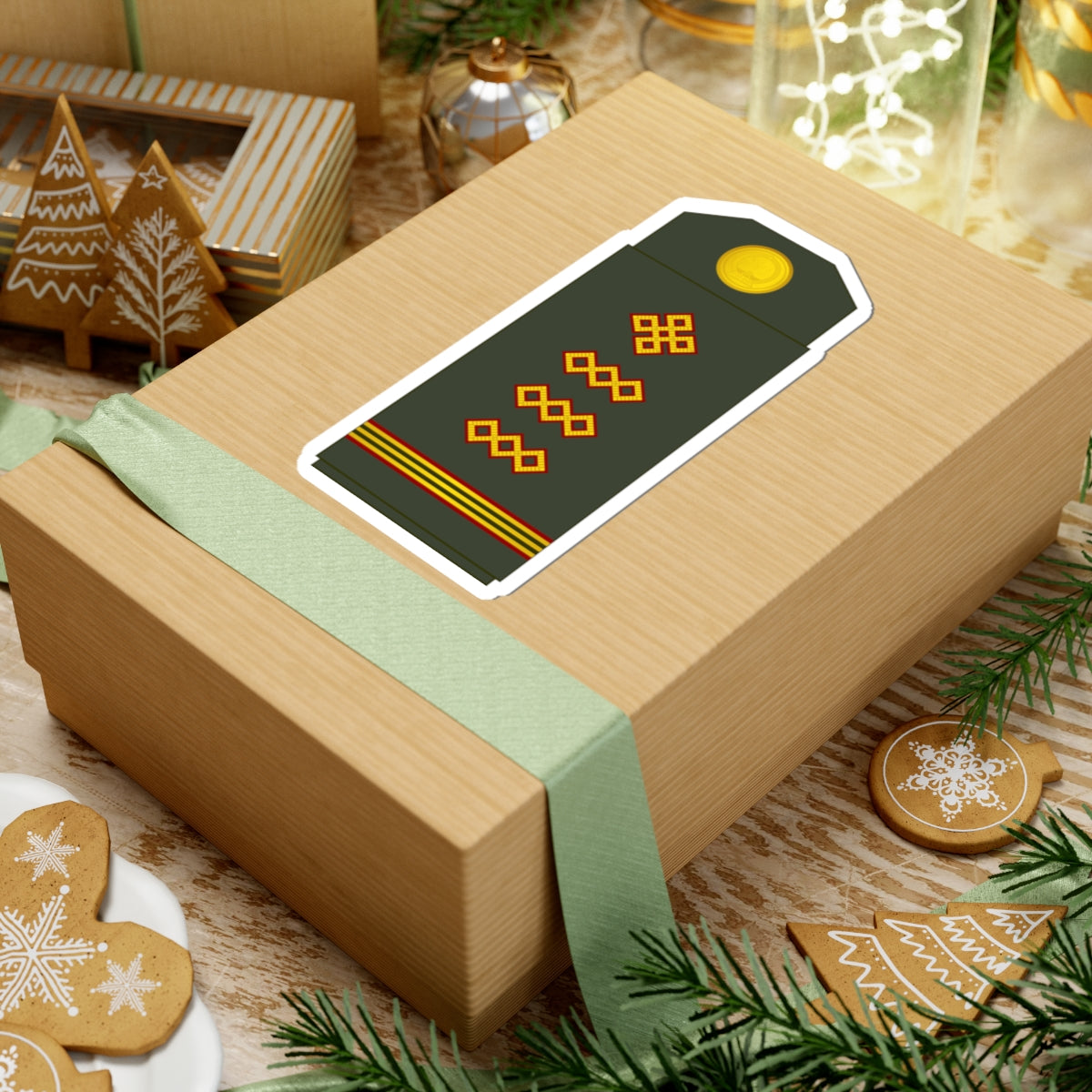 08 Mongolian Army TSG (Mongolia) (Military Rank) STICKER Vinyl Kiss-Cut Decal