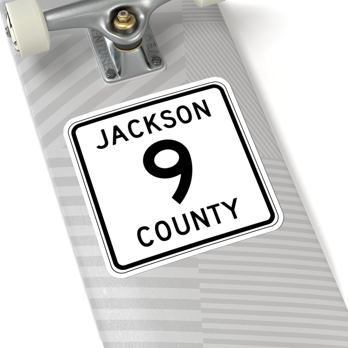 Jackson County Route 9 MN (Minnesota) (Road Sign) STICKER Vinyl Kiss-Cut Decal