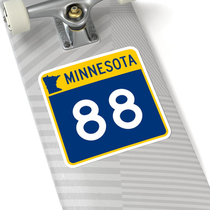 MN-88 (Minnesota) (Road Sign) STICKER Vinyl Kiss-Cut Decal