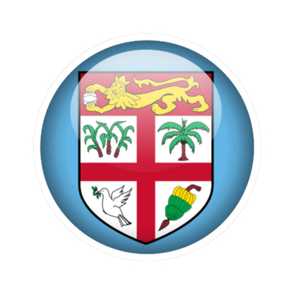 Flag orb Fiji (Fiji) STICKER Vinyl Kiss-Cut Decal