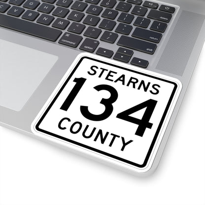 Stearns County Route 134 (Minnesota) (Road Sign) STICKER Vinyl Kiss-Cut Decal