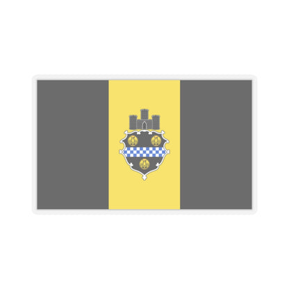 Flag of Pittsburgh, Pennsylvania - STICKER Vinyl Kiss-Cut Decal