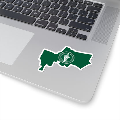 Flag map of Bangkok (Thailand) STICKER Vinyl Kiss-Cut Decal