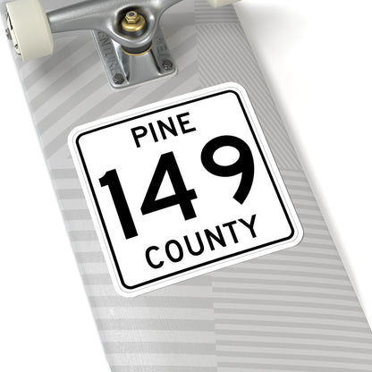 Pine County Route 149 MN (Minnesota) (Road Sign) STICKER Vinyl Kiss-Cut Decal