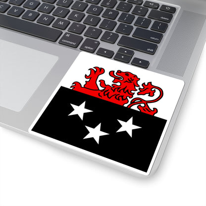 CHE Le Grand-Saconnex Flag (Switzerland) STICKER Vinyl Kiss-Cut Decal
