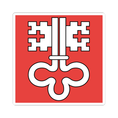 Flag of Canton of Nidwalden (Switzerland) STICKER Vinyl Kiss-Cut Decal