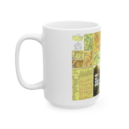 USA - Wild and Scenic Rivers 2 (1977) (Map) White Coffee Mug-The Sticker Space