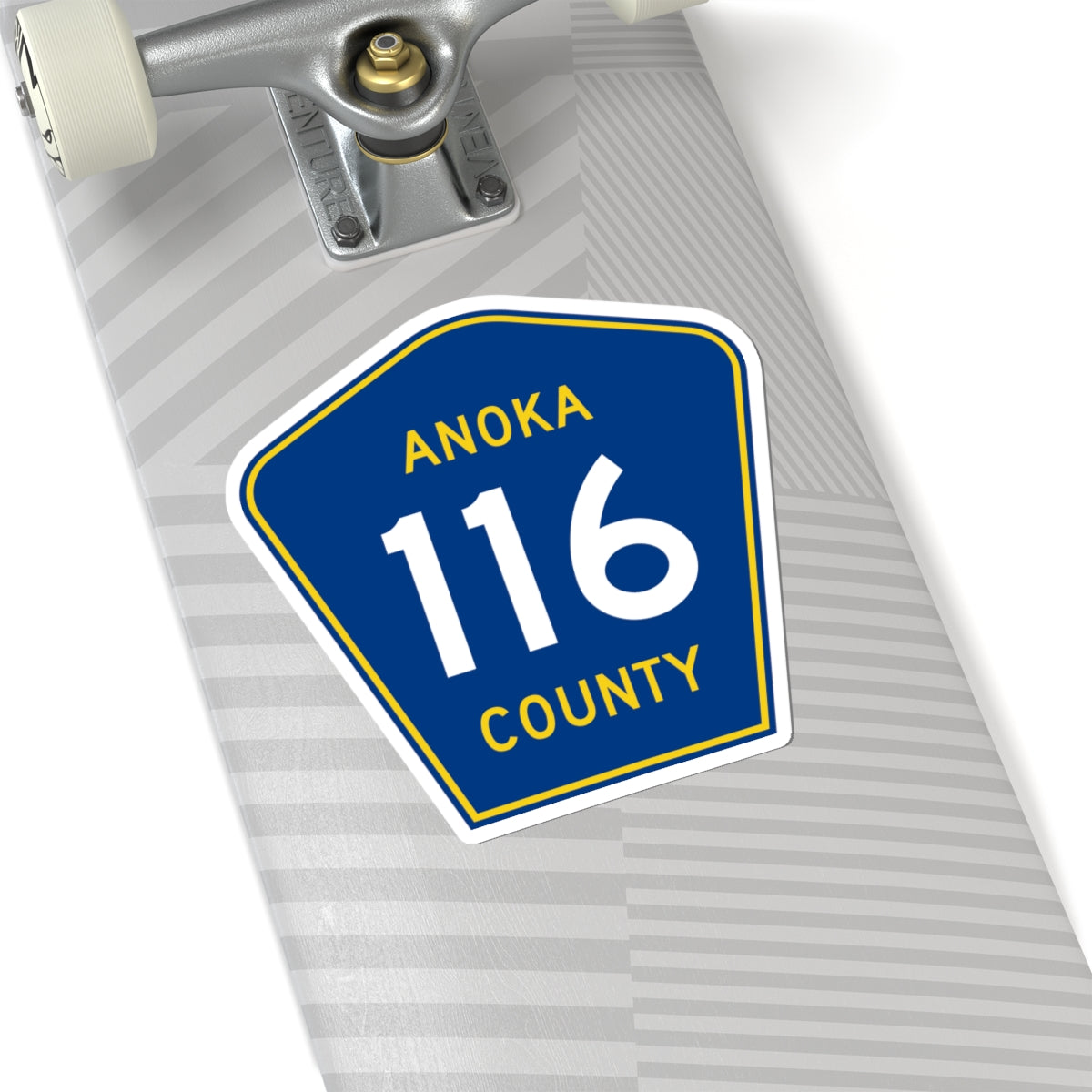 Anoka County 116 (Minnesota) (Road Sign) STICKER Vinyl Kiss-Cut Decal