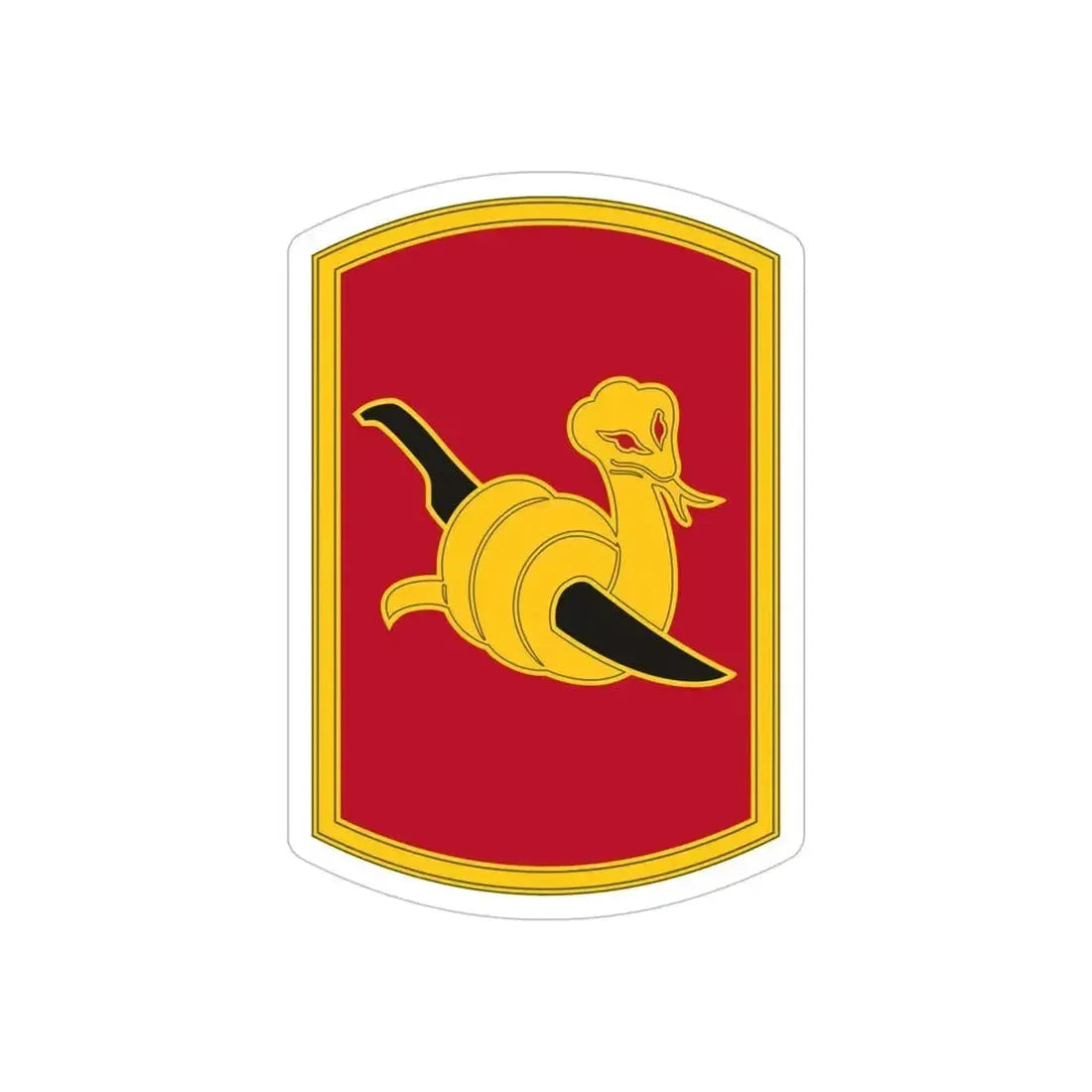 153rd Field Artillery Brigade (U.S. Army) REVERSE PRINT Transparent Die-Cut STICKER 5 Inch Die-Cut Transparent - The Sticker Space