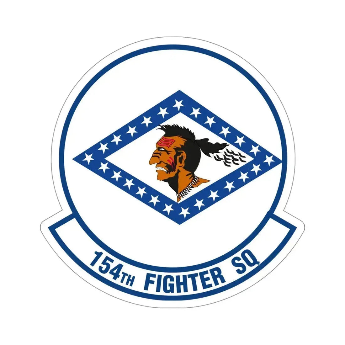 154 Fighter Squadron (U.S. Air Force) STICKER Vinyl Die-Cut Decal 4 Inch - The Sticker Space