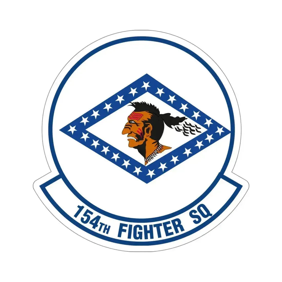 154 Fighter Squadron (U.S. Air Force) STICKER Vinyl Die-Cut Decal 5 Inch - The Sticker Space