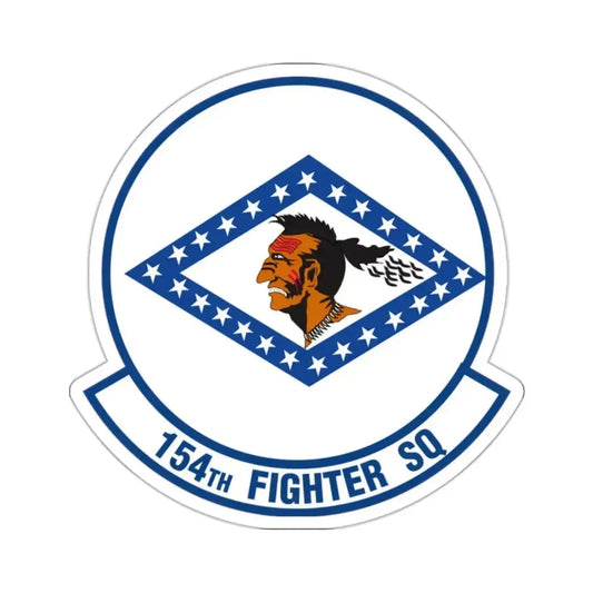 154 Fighter Squadron (U.S. Air Force) STICKER Vinyl Kiss-Cut Decal 2 Inch White - The Sticker Space