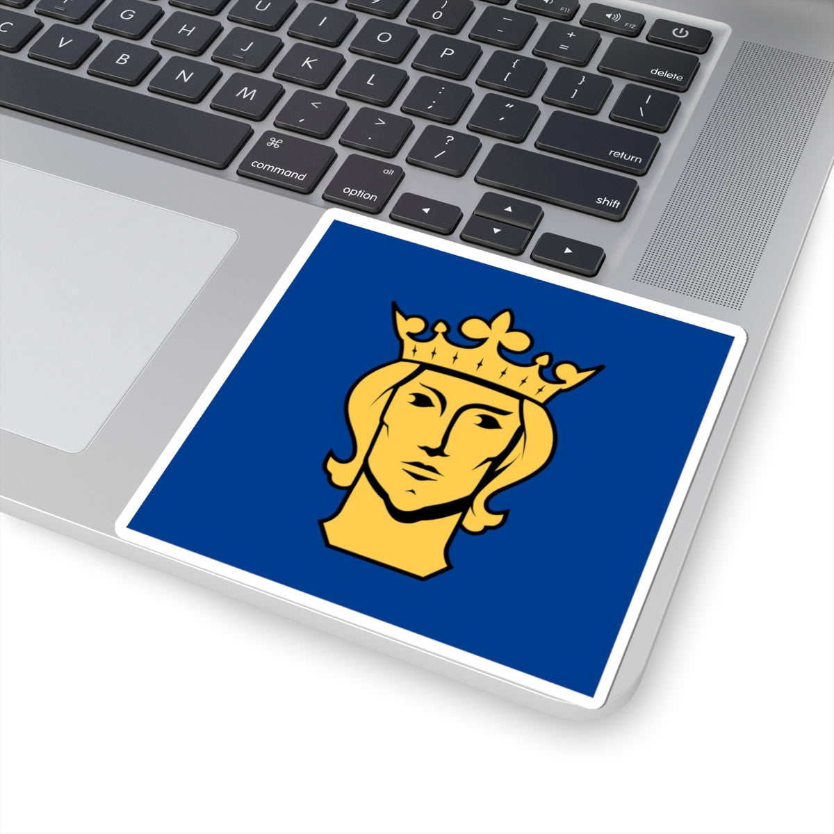 Flag of Stockholm (Sweden) STICKER Vinyl Kiss-Cut Decal