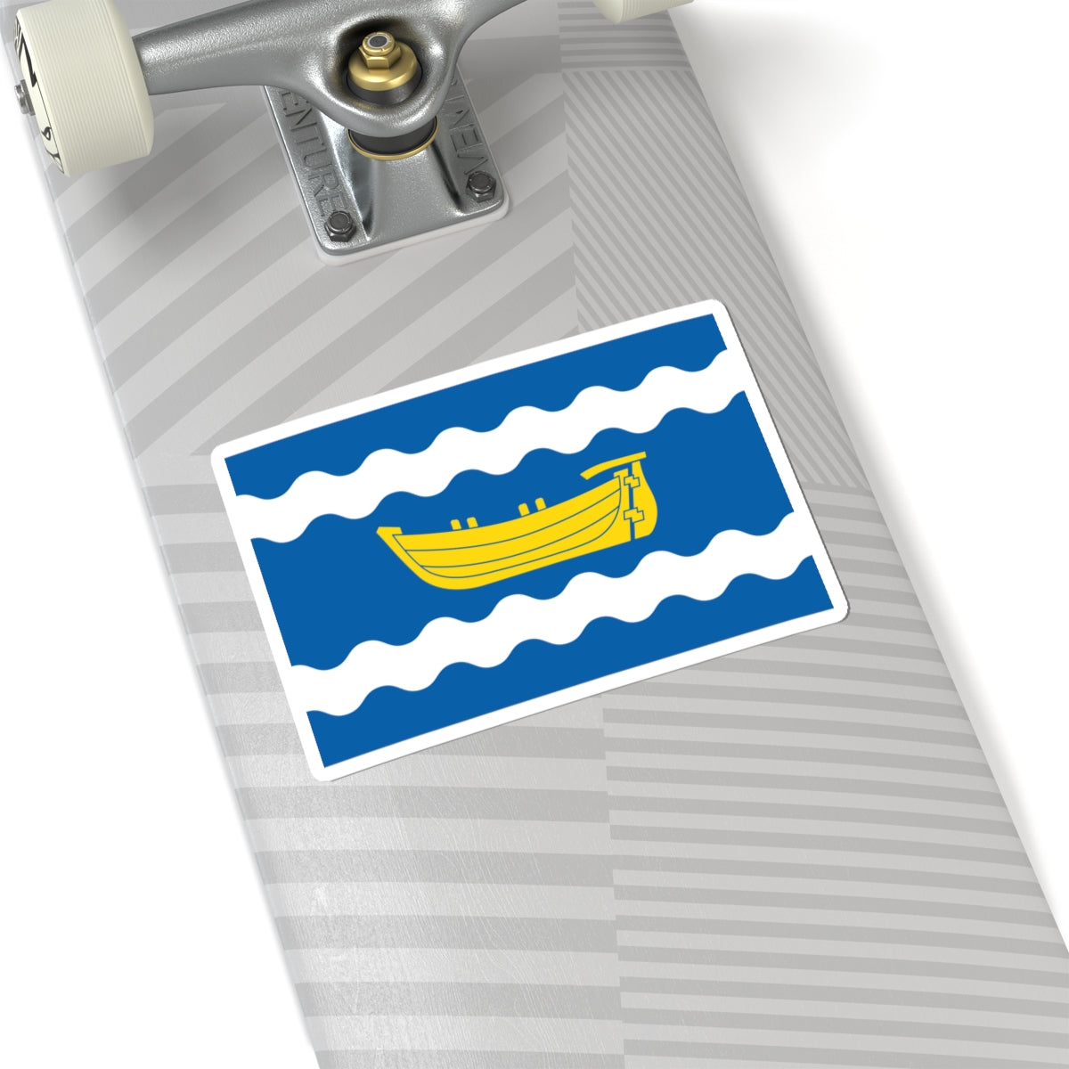 Flag of Uusimaa (Finland) STICKER Vinyl Kiss-Cut Decal
