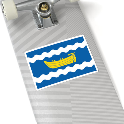 Flag of Uusimaa (Finland) STICKER Vinyl Kiss-Cut Decal